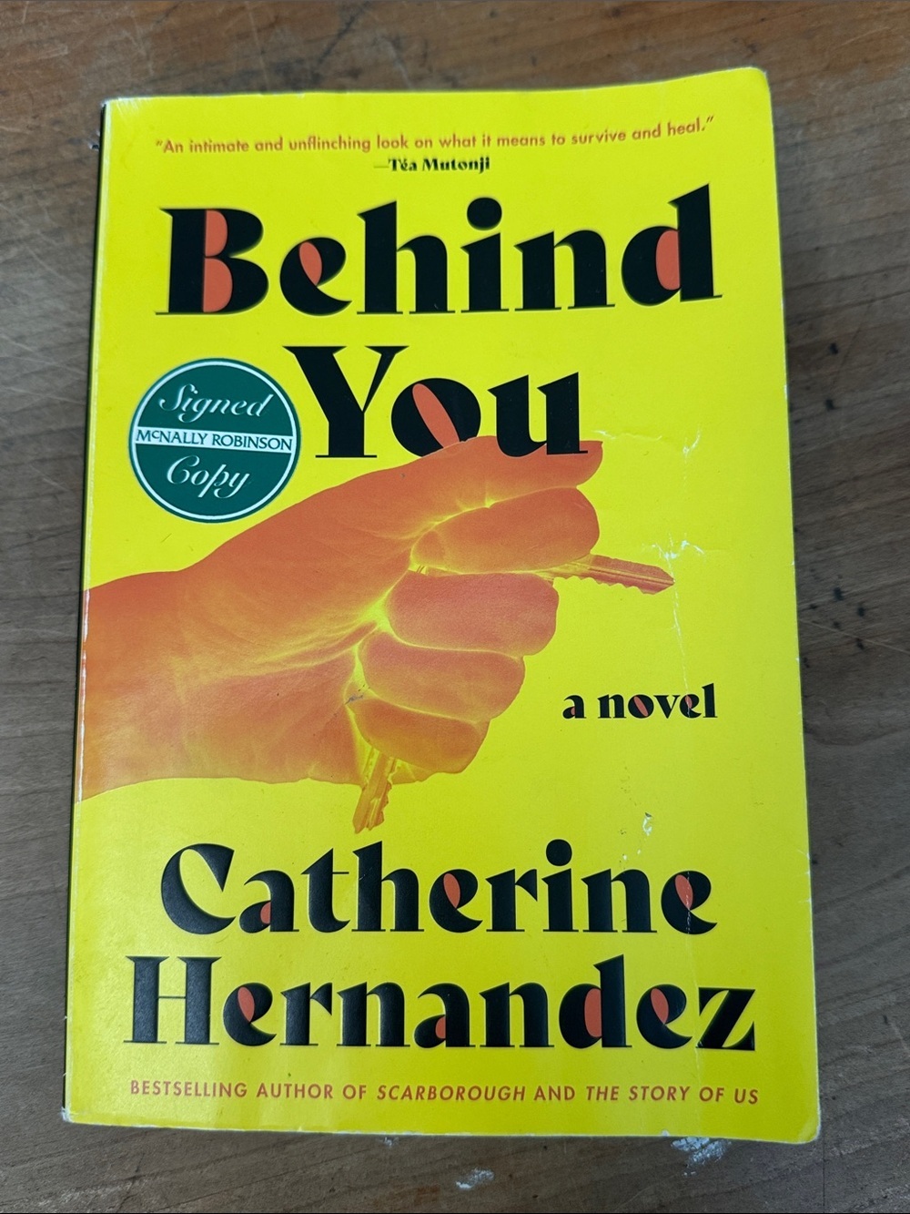 Signed copy - Behind You - Catherine Hernandez - softcover book